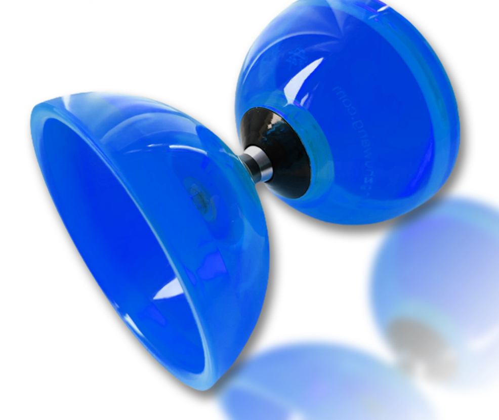 Clear middle single bearing Diabolo – product detail image
