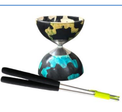 Doodle rubber fixed diabolo – product detail image