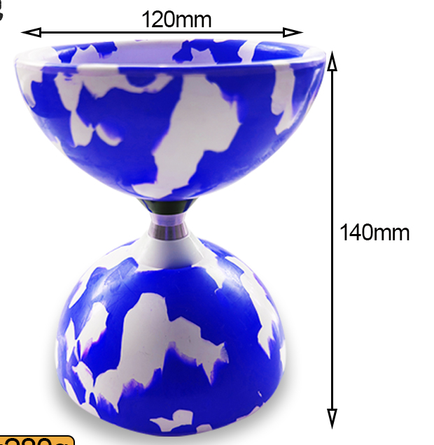 large single bearing rubber diabolo – product detail image