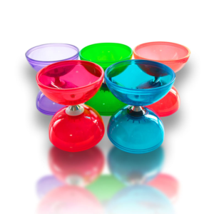Clear large triple bearing diabolo – product detail image