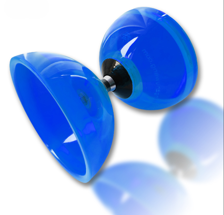 Clear large single bearing diabolo – product detail image