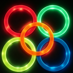 24cm UV fluorescent juggling ring – product detail image