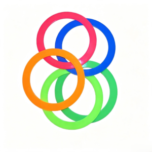 24cm UV fluorescent juggling ring