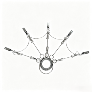 5 Wick Spider Fire Fan Frame (No Wicks)